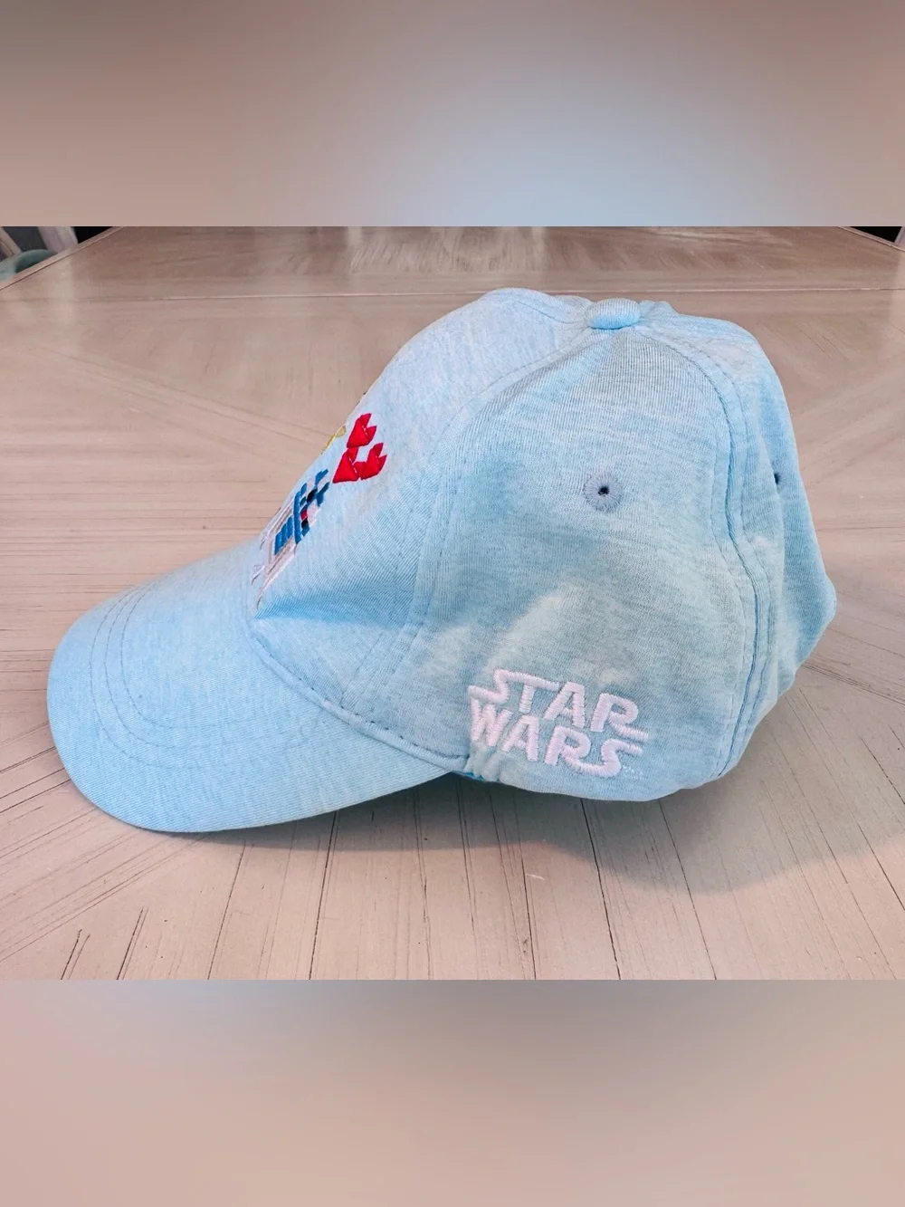 Star Wars C-3PO & R2-D2 Pixel Art Baseball Cap Hat Blue - OSFM